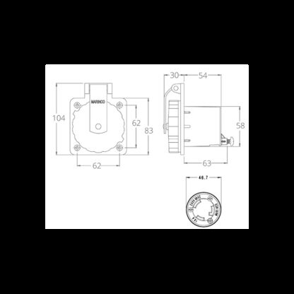 MARINCO Prese, Spine da Banchina Marinco SPINA INOX 16 AMP. - immagine 2