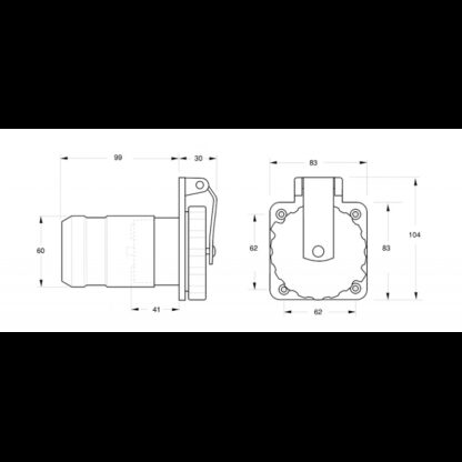 MARINCO Prese, Spine da Banchina Marinco SPINA INOX 32 AMP. - immagine 2