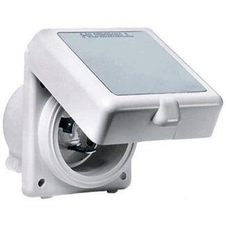 HUBBELL Prese, Spine da Banchina Hubbel SPINA PVC BIANCO 16 AMP.