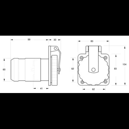 MARINCO Prese, Spine da Banchina Marinco SPINA INOX 50 AMP. - immagine 2