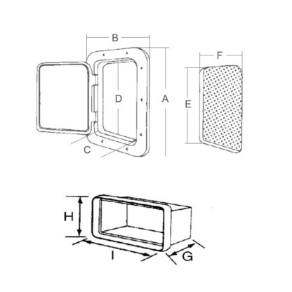 CAN SB Sportelli,Contenitori con Sportello SPORTELLO C/CONTENI.MM.357X606X320P - immagine 2