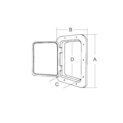 CAN SB Sportelli,Contenitori con Sportello SPORTELLO MM.610X365 - immagine 2