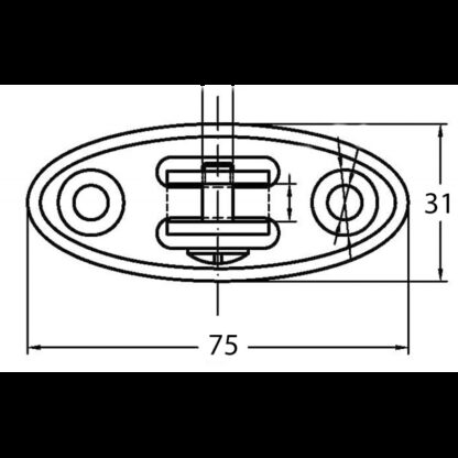 Accessori per Capottine SUPPORTO A FORCELLA SNODATO 180° - immagine 2