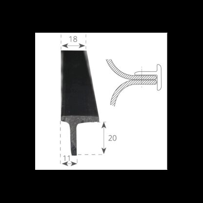 TESSILMARE Profilo Parabordo Tessilmare TEE T18 PER L35 MT 2 - immagine 3