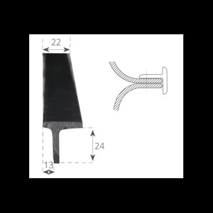 TESSILMARE Profilo Parabordo Tessilmare TEE T22 PER L45 MT2 - immagine 2