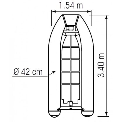 PLASTIMO Tender TENDER YACHT ALLUMINIO 3,4 MT - immagine 3
