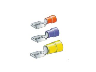 CROSSEVEN Faston, Capicorda, Terminali TERMINALE FEMMINA MM 6,3 GIALL 100P