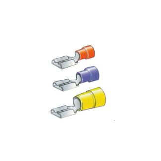 CROSSEVEN Faston, Capicorda, Terminali TERMINALE FEMMINA MM 2,8 ROSSO 100P