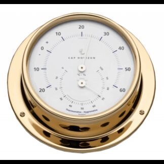 BARIGO Ottone Lucido TERMOIGROMETRO Ø MM.70