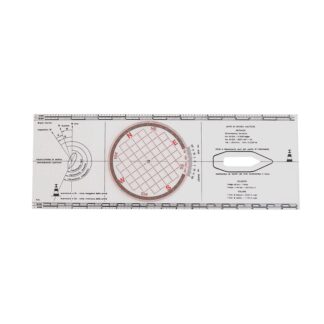 FORNITURE NAUTICHE ITALIANE Compassi e Squadre da Carteggio TRACCIATORE RAPIDO DI ROTTA