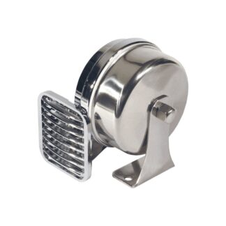 MARCO Segnalatori Acustici TROMBA SINGOLA CROMATA 12V.