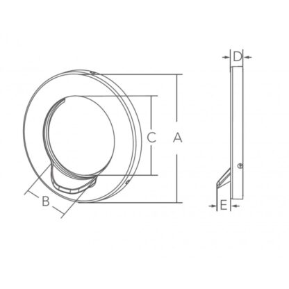 MARINE TOWN Scarichi e Ombrinali in Ottone,Inox VALVOLA NON RITORNO CON COPERTURA - immagine 2