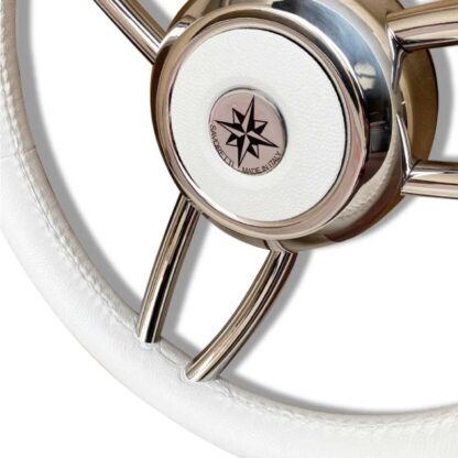 SAVORETTI Ruote Timoni e Volanti RUOTA TIMONE T26 BIANCO Ø MM.350 - immagine 2