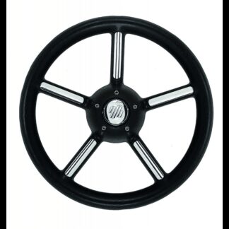 ULTRAFLEX Ruote Timoni e Volanti RUOTA TIMONE V56 NERA Ø MM.350