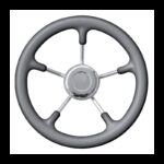 SAVORETTI Ruote Timoni e Volanti RUOTA TIMONE GRIGIO Ø MM.350