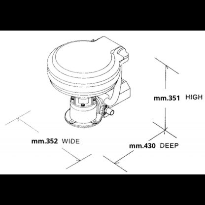 JABSCO Wc Marini WC JABSCO COMPACT 24 V. - immagine 2
