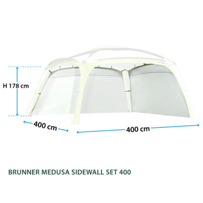 Set 2 pareti x Medusa II 4m Brunner GAZEBI OUTDOOR - immagine 4