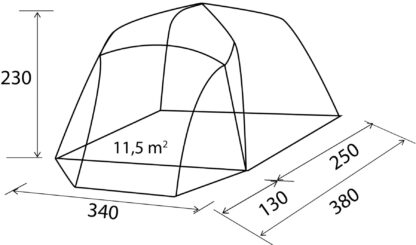 Tenda Trouper XL AIRtech Brunner A.I.R. TECH MINIBUS AWNINGS - immagine 6