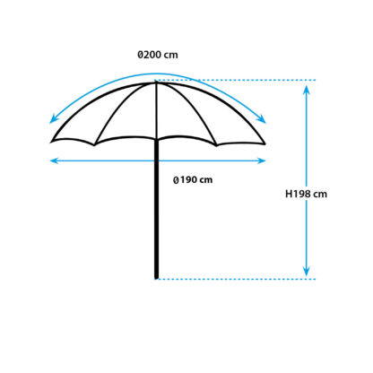 Ombrellone Sun Parsol 200cm Brunner OMBRELLONI - immagine 6