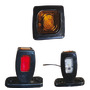 Osculati 02.022.26 Fanale Ingombro Led Base Piana 3 Funz. Corpo Gomma fanali di ingombro laterali a led con corpo in