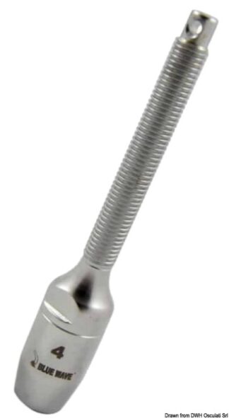 Terminale filettato x rig tessile per cima Ø4 mm 05.222.04 Osculati