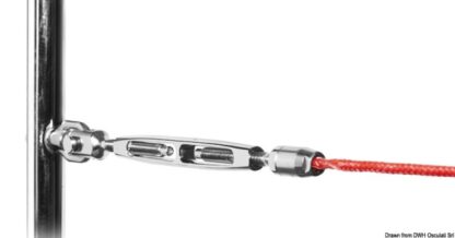 Tenditore canula aperta per draglie tessile Ø4 mm 05.230.01 Osculati