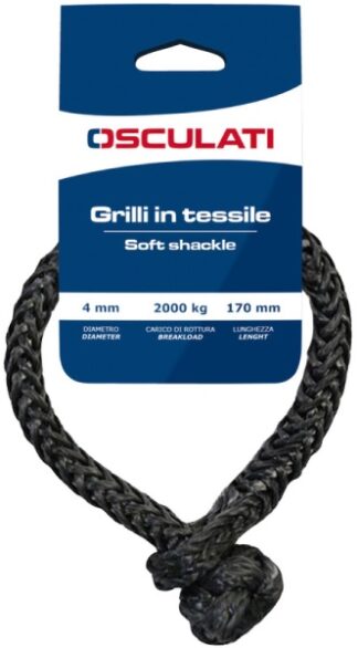 Grilli in tessile alta tenacità grigi 3 mm (set 2pz) 08.300.03 Osculati