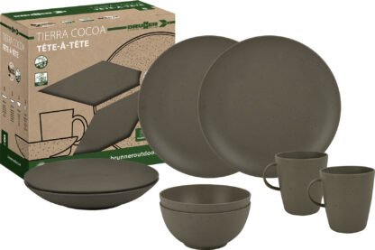 Tête-à-tête Tierra Cocoa Brunner PLA TABLEWARE - immagine 2