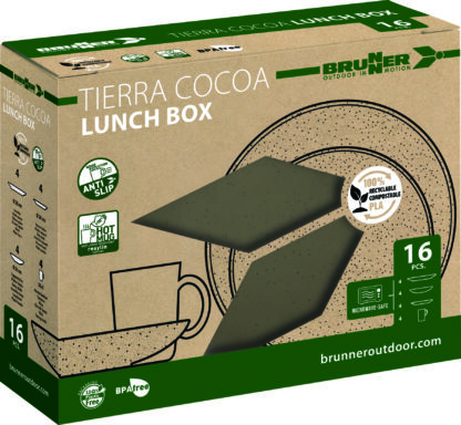 Lunch Box Tierra Cocoa Brunner PLA TABLEWARE - immagine 4