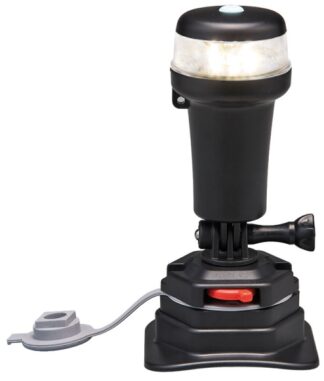 Luce di via bianca 360° base snodo swivel 11.090.11 Osculati