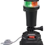 Luce di via bicolore rossa/verde base snodo swivel 11.090.12 Osculati