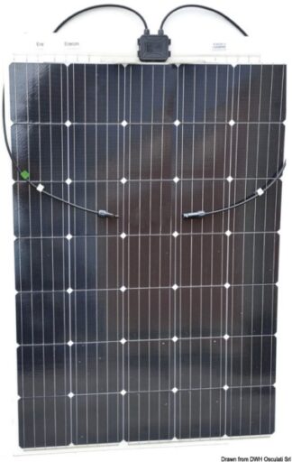 Pannello solare Enecom 165 Wp 1355 x 660 mm con occhielli 12.034.16 Enecom