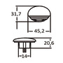 Luce cortesia ad incasso bianca LED blu 13.887.12 Osculati
