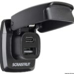 Osculati 14.195.80 Presa Usb-A E Usb-C Stagne Scanstrut Flip Pro spine prese accendisigaro ed accessori