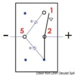 Interruttore Marina R ON-OFF con ritorno 14.296.02 Osculati