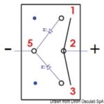 Interruttore Marina R ON-OFF-ON due circuiti 14.296.04 Osculati