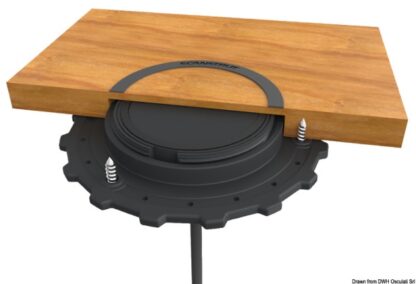 Caricabatterie wireless stagno ROKK a scomparsa 10W 14.515.11 Scanstrut