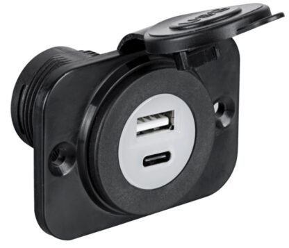 Presa incasso doppia USB Type-A + Type-C 14.516.05 Osculati