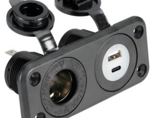 Presa accendisigari + USB-A + USB-C nera 14.516.06 Osculati