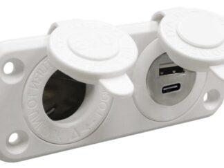 Presa accendisigari + USB-A + USB-C bianca 14.516.16 Osculati