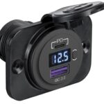 Presa di corrente con doppia USB + voltmetro 14.516.30 Osculati