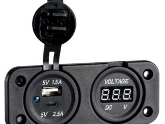 Voltmetro digitale e presa USB doppia A+C 14.517.52 Osculati