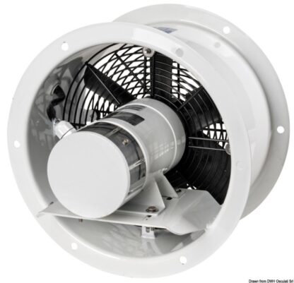 Aspiratore assiale acciaio 24V 0,37 KW 2000rpm FRR 16.103.07 CEM elettromeccanica