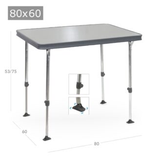 AL/245-09 Tavolo 80x60 grigio Brunner Tavoli