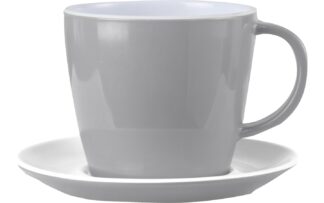 Tazza con piattino grigio Brunner COMPLEMENT