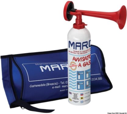 Segnalatore sonoro a gas 400ml omologato RINA 21.456.01 Marco