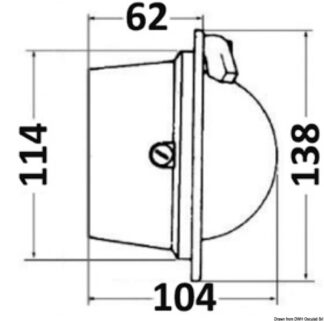 Bussola Riviera Polare BP1 3" nera/nera 25.019.18 Riviera