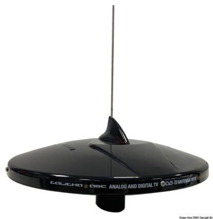 Glomex Antenna TV Talitha nera con DAB 29.926.21 Glomex