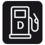 Adesivo carico diesel (foglio da 10 loghi) 25x27 35.464.14 Osculati