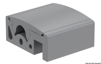 Profilo parabordo QBE 65 grigio RAL 7047 44.100.01 Tessilmare